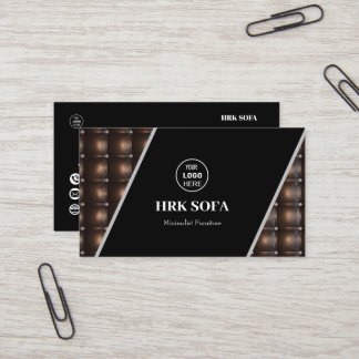 Lederkleding voor meubelen Ontwerp Professional Visitekaartje