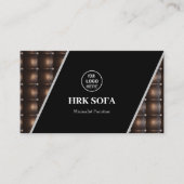 Lederkleding voor meubelen Ontwerp Professional Visitekaartje (Voorkant)