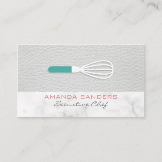 Lederkleurige sierstrip | Whiskgereedschap Visitekaartje (Voorkant)