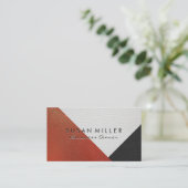 Lederkleursloten Visitekaartje (Staand voorkant)