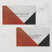 Lederkleursloten Visitekaartje (Voorkant / Achterkant)