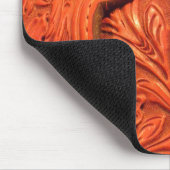 Lederlederen zadel met faux muismat (Hoek)