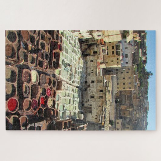 lederlooierij marokko legpuzzel (Horizontaal)