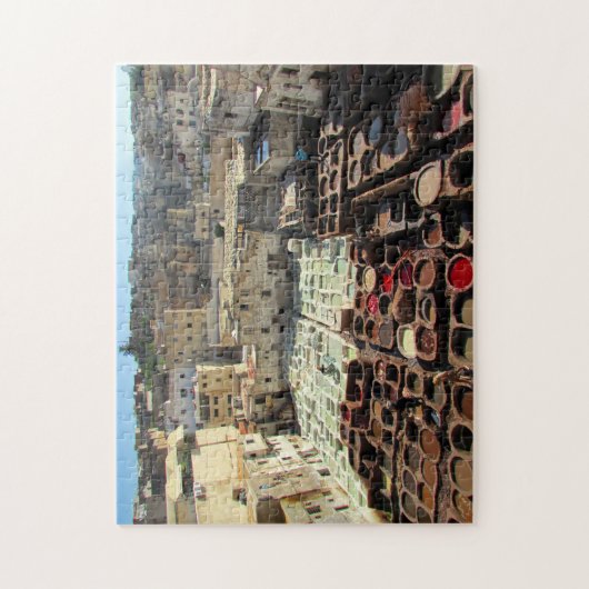 lederlooierij marokko legpuzzel (Verticaal)