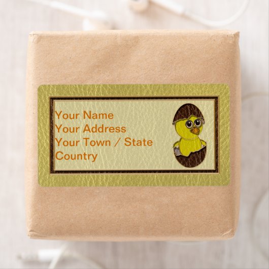 lederlook paaskip etiket (Insitu)