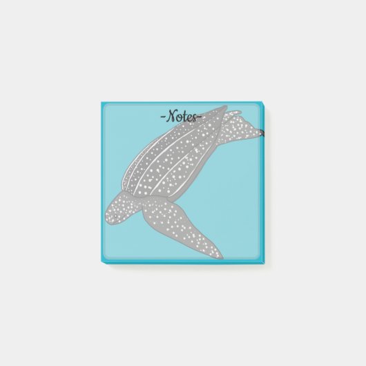 Lederschildpad post-it® notes (Voorkant)