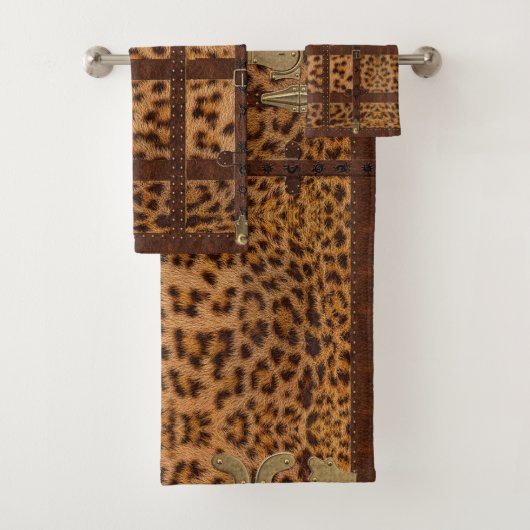  lederstam Jaguar Animal Print Bad Handdoek (Insitu)
