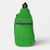 lederstructuur, groen sling bag (Voorkant)