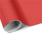 lederstructuur, rood cadeaupapier (Rol Hoek)