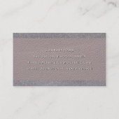 Ledertextiel | Achtergrond Linen Trim Visitekaartje (Achterkant)