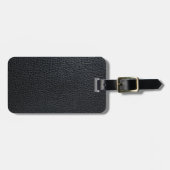 Ledertextiel Bagagelabel (Voorkant horizontaal)