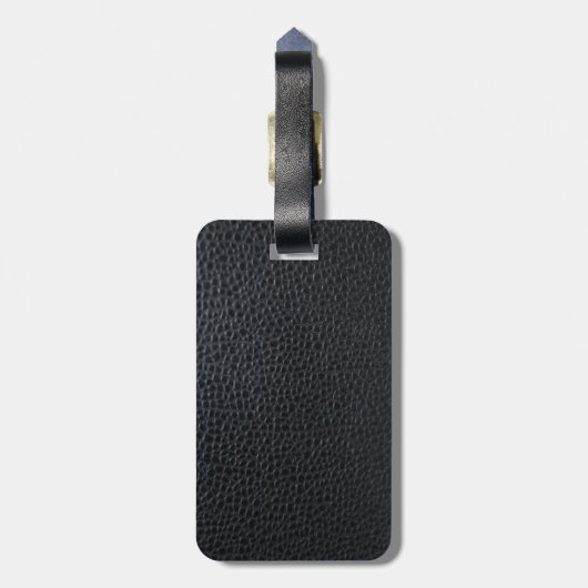 Ledertextiel Bagagelabel (Achterkant verticaal)