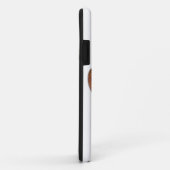 Ledertextiel Dog Paw Print Case-Mate iPhone Case (Achterkant/rechts)