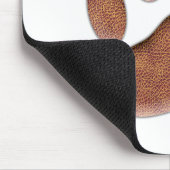 Ledertextiel Dog Paw Print Muismat (Hoek)