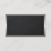 Ledertextiel | Metaalgrens Visitekaartje (Achterkant)