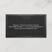 Ledertextiel | Stitched Visitekaartje (Achterkant)