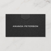 Ledertextiel Visitekaartje (Voorkant)