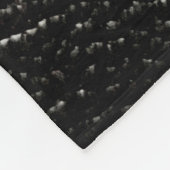 Ledertextuur, bijbelbekleding fleece deken (Hoek)