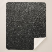 Ledertextuur, bijbelbekleding sherpa deken (Voorkant)