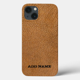 Ledertextuur op maat Case-Mate iPhone case