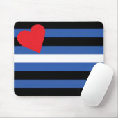 Ledervlag (traditioneel) muismat (Met muis)