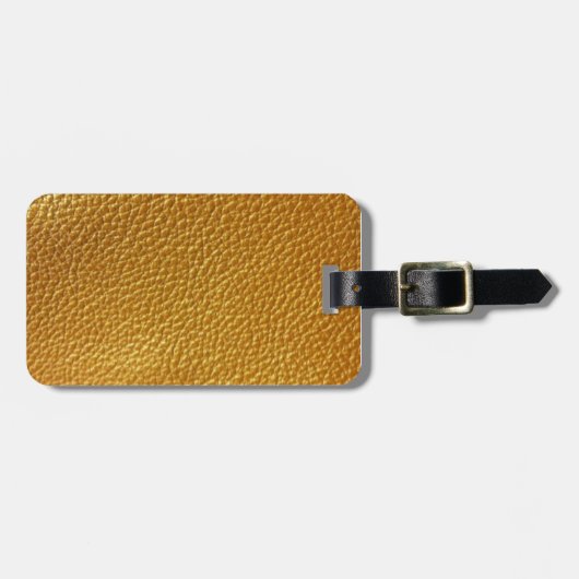 Ledervormig Bagagelabel (Voorkant horizontaal)