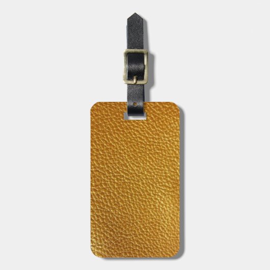 Ledervormig Bagagelabel (Voorkant verticaal)