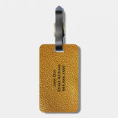 Ledervormig Bagagelabel (Achterkant verticaal)