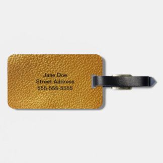 Ledervormig Bagagelabel