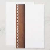 Ledervormig uiterlijk briefpapier (Voorkant / Achterkant)