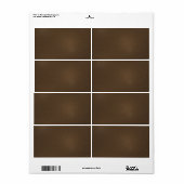 Ledervormig uiterlijk etiket (Full Sheet)