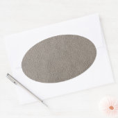 Ledervormig uiterlijk ovale sticker (Envelop)