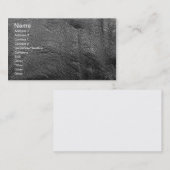 Ledervormig uiterlijk visitekaartje (Voorkant / Achterkant)