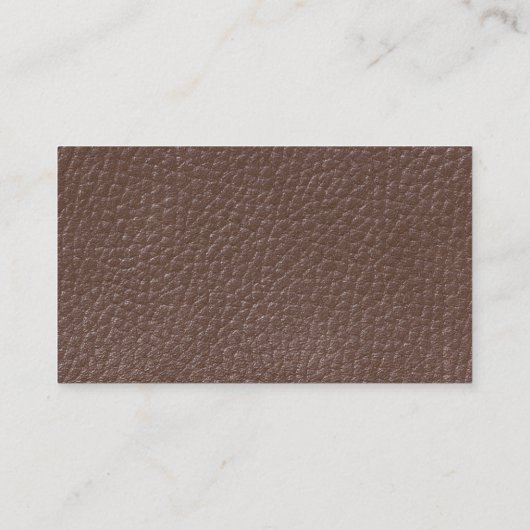 Ledervormig vormpatroon visitekaartje (Achterkant)