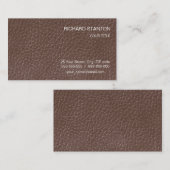 Ledervormig vormpatroon visitekaartje (Voorkant / Achterkant)