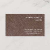 Ledervormig vormpatroon visitekaartje (Voorkant)