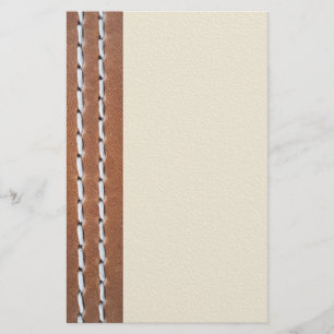 Ledervormige structuur briefpapier