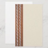 Ledervormige structuur briefpapier (Voorkant / Achterkant)