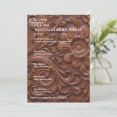 lederwerk kaart (Staand voorkant)