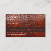 lederwerk visitekaartje (Voorkant)