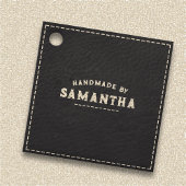 Lederwerker Craftsman Black Bedankjes Labels