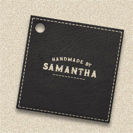 Lederwerker Craftsman Black Bedankjes Labels