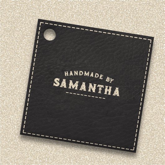 Lederwerker Craftsman Black Bedankjes Labels