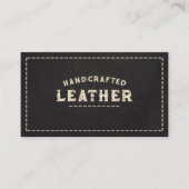 Lederwerker Craftsman Black Visitekaartje (Voorkant)