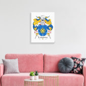 Ledesma Family Crest Canvas Afdruk (Insitu (Woonkamer))