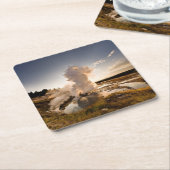 Ledge Geyser, Norris Geyser Basin Kartonnen Onderzetters (Schuin)