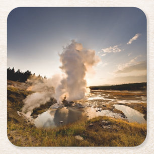 Ledge Geyser, Norris Geyser Basin Kartonnen Onderzetters