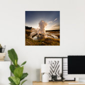 Ledge Geyser, Norris Geyser Basin Poster (Thuiskantoor)