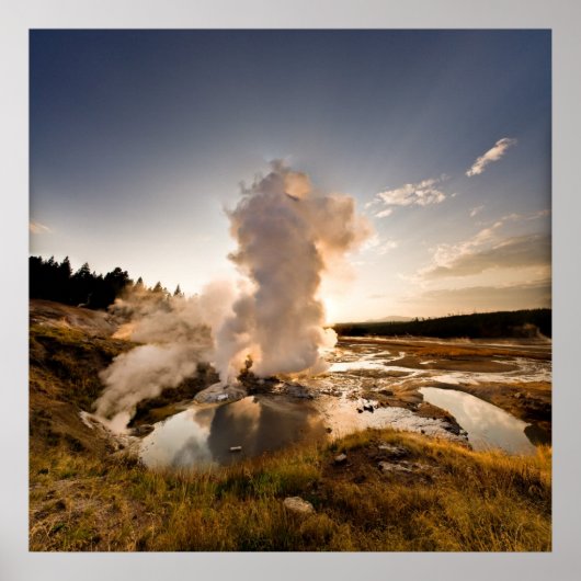 Ledge Geyser, Norris Geyser Basin Poster (Voorkant)