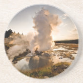 Ledge Geyser, Norris Geyser Basin Zandsteen Onderzetter (Voorkant)
